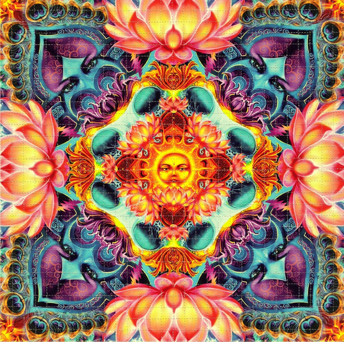 Richard Biffle Lotus Mandala Blotter Art - Shakedown Gallery