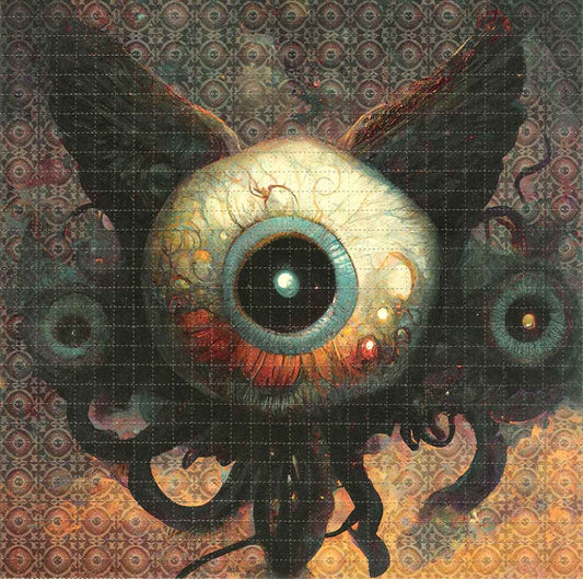 Gort The Flying Eyeball Blotter Art