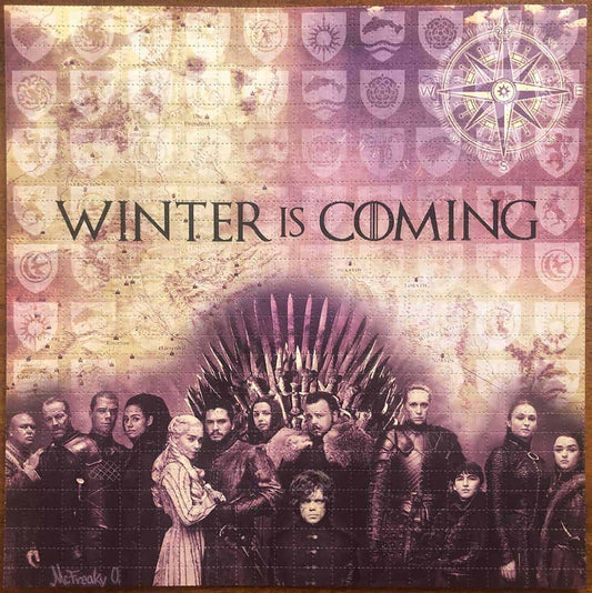 Game of Thrones Winter is Coming Blotter Art