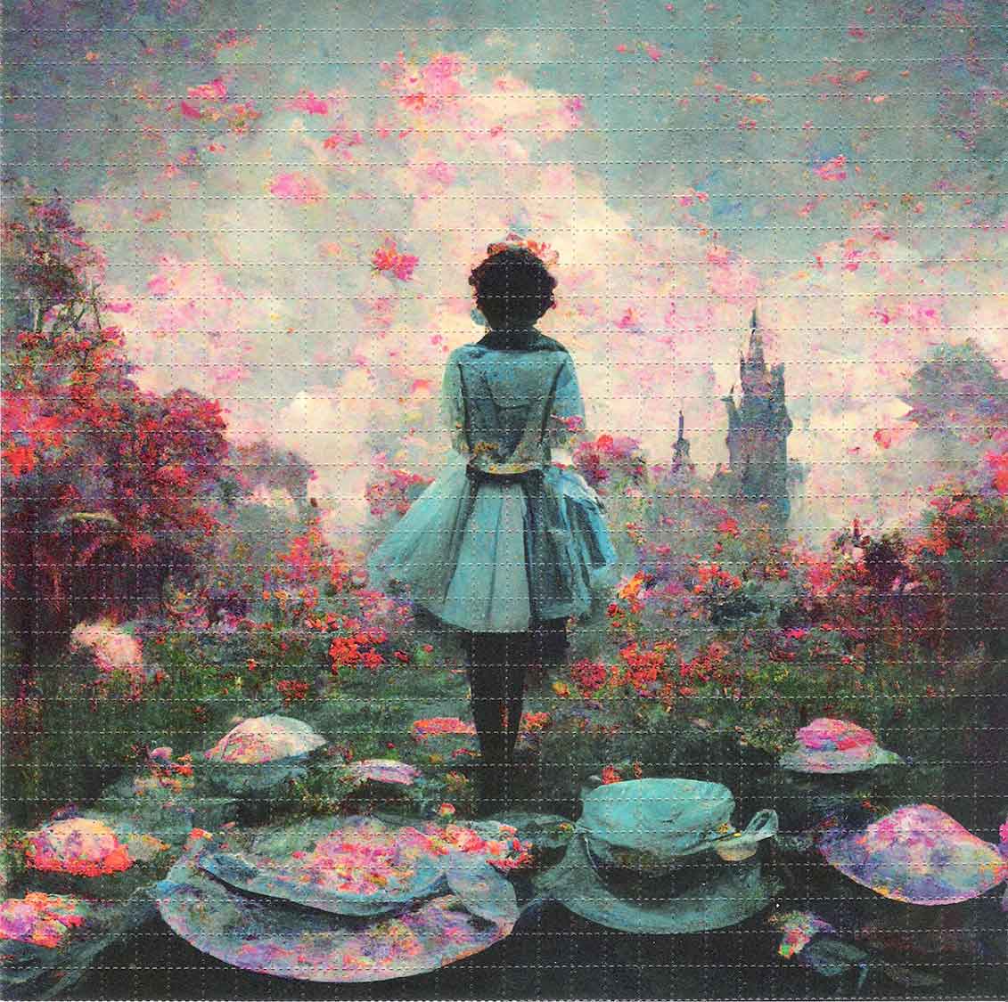 Monet's Adventures In Wonderland Blotter Art