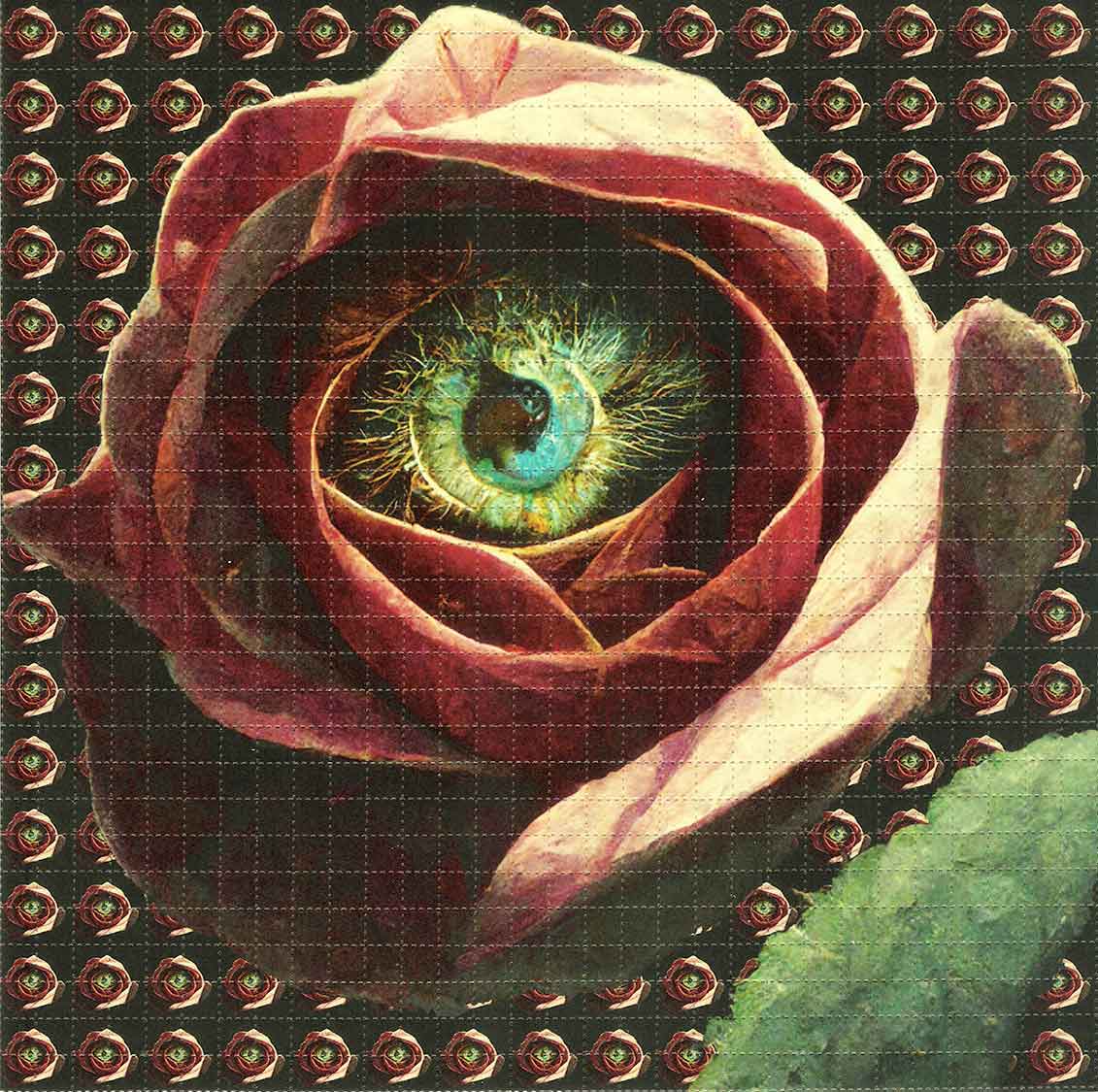 All Seeing Rose Blotter Art